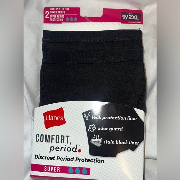 Hanes Comfort Period. Period underwear boyshorts 2xl - Picture 1 of 2